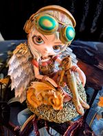Rare "Clockwork Dragonling" Steampunk FigurineLow Edition Number: 297 / 3,000