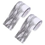 Self Adhesive PVC Flexible Skirting Board Marble Pattern Durable Wall Molding
