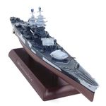 25cm 1/1000 Scale French Battleship Richelieu Model Finished Alloy Decoration