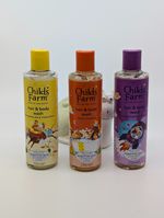 3x 250ml CHILDS FARM Kids Hair & Body Wash Watermelon Orange Blackberry Apple