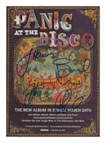 PANIC AT THE DISCO ENTIRE GROUP AUTOGRAPHED SIGNED A4 POSTER PHOTO PRINT