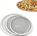 5 to 24"Inch Aluminium Mesh Pizza Screen Baking Thin Crust Tray Wire Pan Crisper