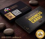 SUPERIOR 400GSM MATTE BUSINESS CARDS | DOUBLE SIDED | ROYAL MAIL TRACKED 48