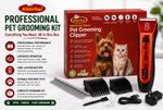 Cordless Pet Grooming Clipper Kit Dog Cat Hair Trimmer Electric Shaver Set