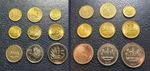 Lesotho 9 PCS UNC Coin SET, 1 2 5 10 20 50 Lisente 1 2 5 Maloti 1992 2010