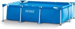 Intex Swimming Paddling Pool Metal Frame 220 x 150 x 60cm #28270