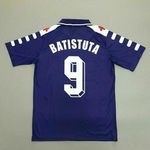 Fiorentina 1998/99 Football Batistuta #9 Home Retro Shirt and Long sleeved