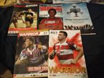 WIGAN V WARRINGTON WOLVES SUPER LEAGUE PROGRAMME COLLECTION 2006-2018 X 5