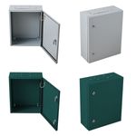 Lockable Electrical Enclosure Box Galvanized Steel IP66 Weatherproof Outdoor Use