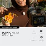 DJI Mic Mini 2 (1 TX + 1 RX) Wireless Microphone System Refurb