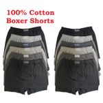 100% Cotton Pack Of 6x 12x Mens Boxer Shorts Extra Soft Button Fly Underwear 
