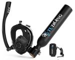 Tudiving Portable Mini Scuba Tank Diving Equipment Full Face Mask