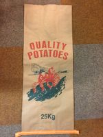 9 x 3ply New Paper Potato & Veg Potatoes Sacks Bags 25kg Misprint