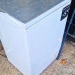 Essentials White Chest Freezer Freestanding 83.8cm H 54cm W Temp Display