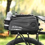WEST BIKING Bike Rear Rack Pack Bag Waterproof Hard Shell Bicycle Trunk Bag 8.6L