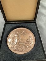 Bronze Brazilian Exhibition Medallion 1908 Rio De Janeiro
