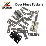 Zacels Door Hinge Packer Set - Plastic Door Hinge Shims - 3 inch Hinges (76mm)