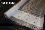 Roll of 3m x 45m Scaffold Sheeting Clear/White Waterproof Genuine Scaffold Sheet