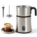 NAPASA 500ml Split Milk Frother Electric 4 in 1, Automatic Stainless Steel