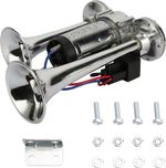 600DB Super Loud Dual Electric Air Horns Kit for Vehicles - with Compressor, App