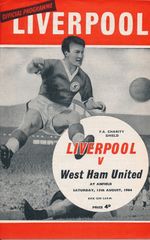 FA CHARITY SHIELD PROGRAMME 1964 Liverpool v West Ham United