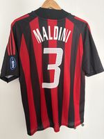 Vintage AC Milan 02/03 Home Shirt Maldini #3 Size M