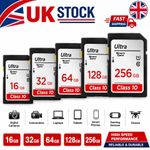 Full Size Ultra SD Memory Card 16GB 32GB 64GB 128GB SDHC Class 10 For Camera