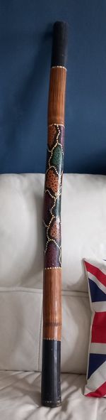 Antique Aboriginal Handmade,  Handpainted Didgeridoo