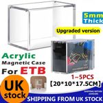 Pokemon Elite Trainer Box ETB Acrylic Magnetic Display Case 5/6mm UV Resist