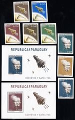 Paraguay Stamps # 699-706+2 MNH XF Space Perf And Imperf Errors Scott Value $275