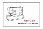 SINGER 4423 Sewing Machine Owner Manual (MACHINE NOT INCLUDED)