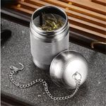Tea Infuser Stainless Steel Metal Mesh Cup Strainer Loose Leaf Filter With Lid