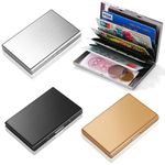 Stainless Steel Card Holder 10 Slots RFID Blocking Slim Metal Credit Card Wallet