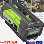 6.0Ah For Ryobi 36V 40V 36 Volt Li-ion Battery BPL3626D BPL3640D BPL3650 BPL3626