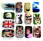 1 OZ TOBACCO TIN HINGED PILL TIN,BAIT TIN,SEWING TIN,BACCY TIN,STASH CAN DESIGNS