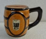 GUINNESS BEER KEG / PINT Glass - Vintage Ceramic Money Box - With Stopper