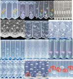 TOP QUALITY CAFE NET CURTAIN SOLD BY MTR White  & Coloured FREE 1ST CLASS POST