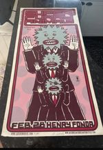 Super furry animals signed original rare concert poster-vgc