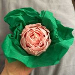 Handmade flower peony candle