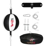 WARX Leather Double End Dodge Speed Ball MMA Boxing Floor to Ceiling Punch Bag
