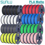 SUNLU 5KG 10KG PLA Matte 3D Printer Filament 1.75mm PLA 1KG/Spool Matte Finish