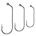 25PC 60 Degree Jig Fishing Hooks High Carbon Steel Aberdeen Hooks Saltwater