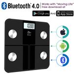 Bluetooth Digital Weight Scales 180KG Body Mass&Fat Scales Smart App IOS Android