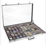 Card Show Display Case, Portable Lockable Trading Card Display Case