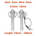 4mm-10mm Quick Release Pin Bolt Ball Head Quick Lock Pin Plug Handle Pull Steel