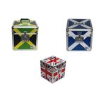 Neo Media 100 Capacity 12" LP Storage Case Union Jack Jamaica Scotland Flags
