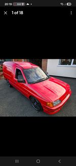 Ford Escort Van mk5 RS front end