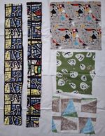 Fuller Fabrics textile group Picasso Leger Miro 1950s dress fabric remnants