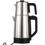 Electric Turkish Tea Maker Cooker Stainless Steel Double Pot Kettle Infuser NEW