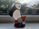 Stained Glass Puffin Sun Catcher